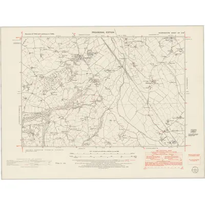 1949 Map of Denbighshire XIV.SW, 1953 Print