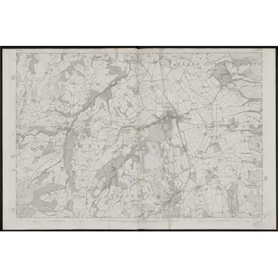 1874 Map of Denbighshire XIX, 1879 Print