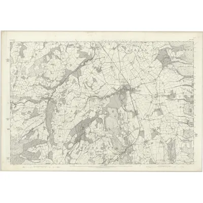 1874 Map of Denbighshire XIX, 1879 Print