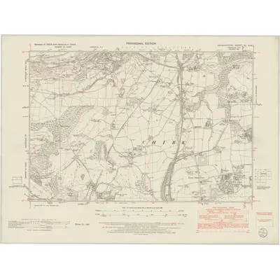 1949 Map of Denbighshire XL.NW, 1954 Print