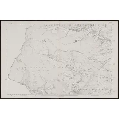 1875 Map of Denbighshire XLI, 1880 Print