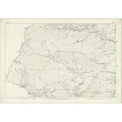 1875 Map of Denbighshire XLI, 1880 Print