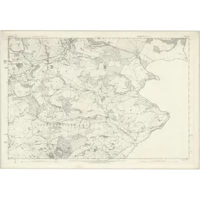 1875 Map of Denbighshire XLII, 1880 Print