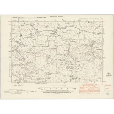 1949 Map of Denbighshire XLIII.SE, 1953 Print
