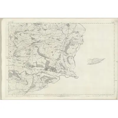 1875 Map of Denbighshire XLIV (insert XLVI), 1880 Print