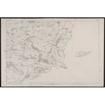 1875 Map of Denbighshire XLIV (inset XLVI), 1880 Print