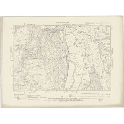 1899 Map of Denbighshire XVI.NW, 1901 Print