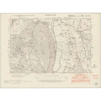 1949 Map of Denbighshire XVI.NW, 1954 Print
