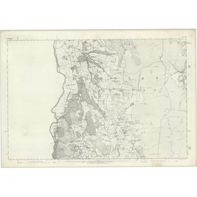 1875 Map of Denbighshire XVI, 1880 Print