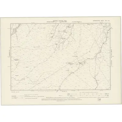 1899 Map of Denbighshire XVII.NE, 1900 Print