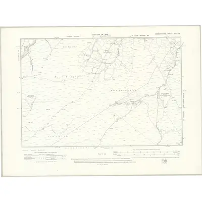 1910 Map of Denbighshire XVII.NE, 1915 Print