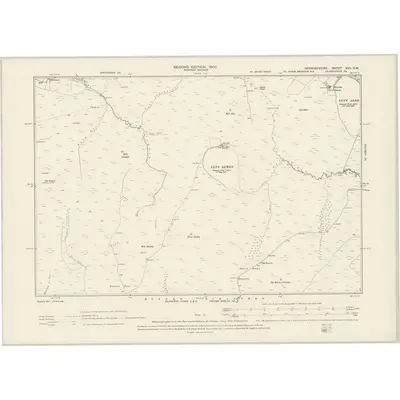 1899 Map of Denbighshire XVII.SW, 1900 Print
