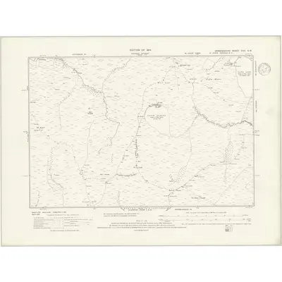 1910 Map of Denbighshire XVII.SW, 1937 Print