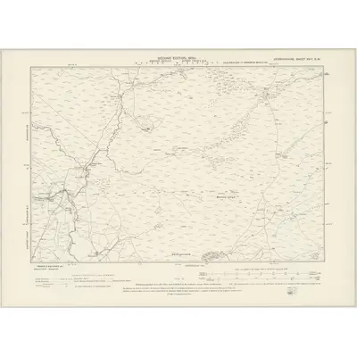 1899 Map of Denbighshire XVIII.SW, 1900 Print