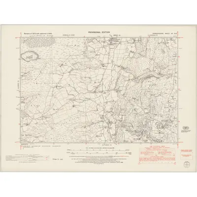 1949 Map of Denbighshire XX.NW, 1953 Print