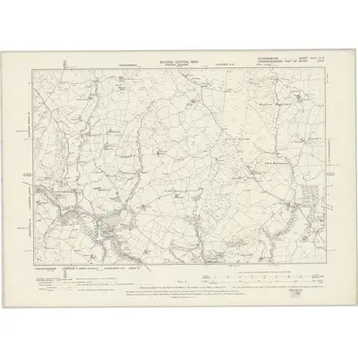 1899 Map of Denbighshire XXIII.NE, 1900 Print