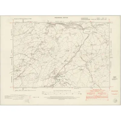 1949 Map of Denbighshire XXIII.SE, 1954 Print