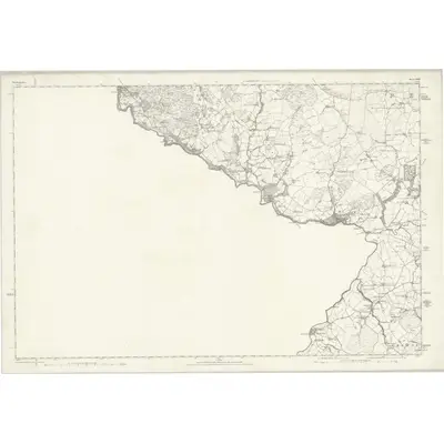 1875 Map of Denbighshire XXIII, 1880 Print