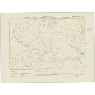 1910 Map of Denbighshire XXIV.NE, 1948 Print