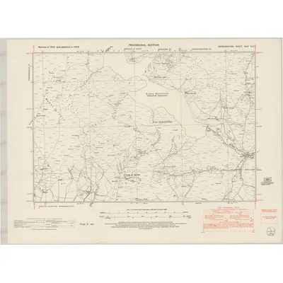 1949 Map of Denbighshire XXIV.NE, 1953 Print