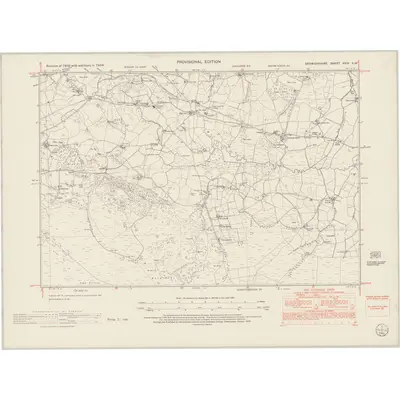 1949 Map of Denbighshire XXIV.SW, 1953 Print