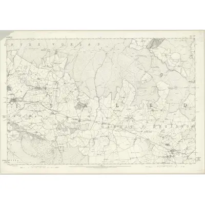 1875 Map of Denbighshire XXIV, 1880 Print