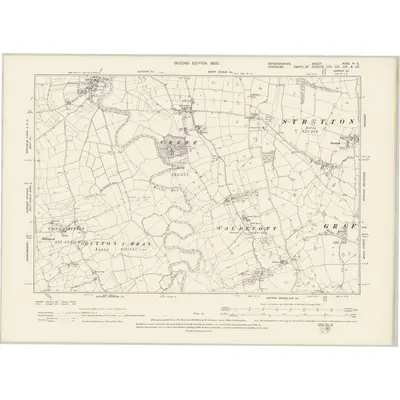 1897 Map of Denbighshire XXIX.NE, 1900 Print