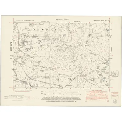 1949 Map of Denbighshire XXIX.SW, 1954 Print