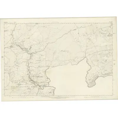 1875 Map of Denbighshire XXV, 1879 Print