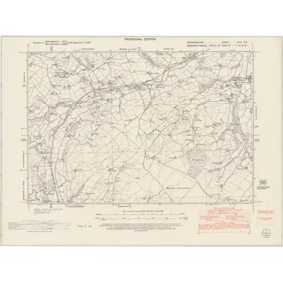 1949 Map of Denbighshire XXVI.SW, 1953 Print