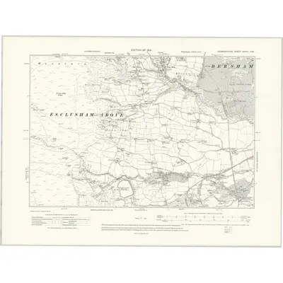 1909 Map of Denbighshire XXVIII.SW, 1914 Print