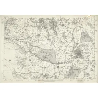 1872 Map of Denbighshire XXVIII, 1879 Print