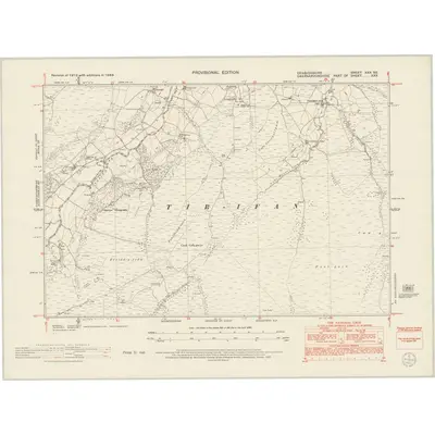 1949 Map of Denbighshire XXX.NE, 1953 Print