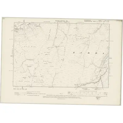 1899 Map of Denbighshire XXX.NW, 1901 Print