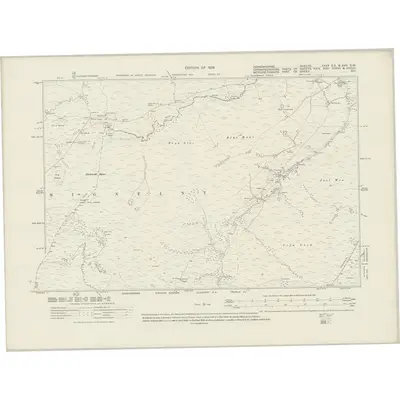 1910 Map of Denbighshire XXXA.SE & XXX.SW, 1919 Print