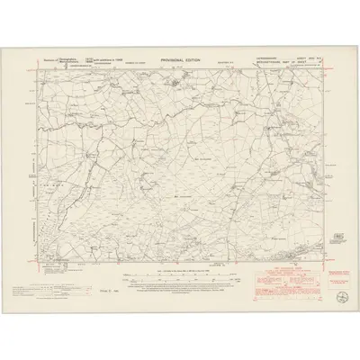 1949 Map of Denbighshire XXXI.NE, 1953 Print