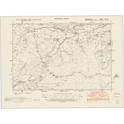1949 Map of Denbighshire XXXI.SE, 1953 Print