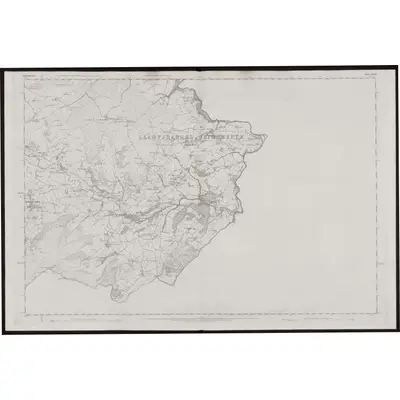 1875 Map of Denbighshire XXXII, 1880 Print