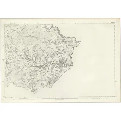1875 Map of Denbighshire XXXII, 1880 Print