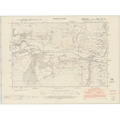 1949 Map of Denbighshire XXXIII.SE, 1953 Print