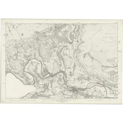 1874 Map of Denbighshire XXXIV, 1880 Print