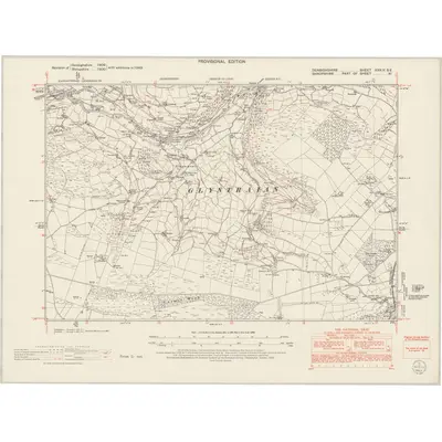 1949 Map of Denbighshire XXXIX.SE, 1953 Print