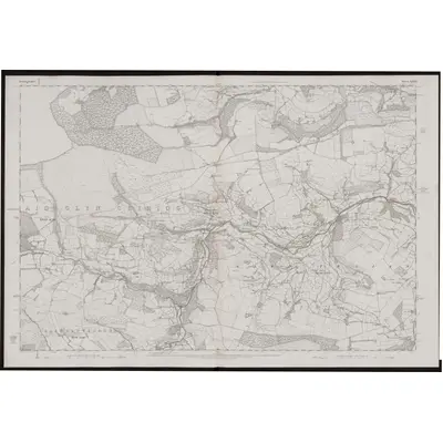 1873 Map of Denbighshire XXXIX, 1880 Print
