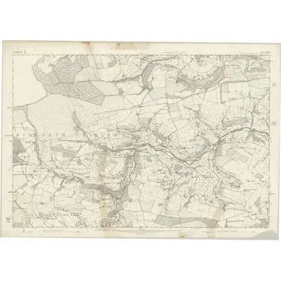 1873 Map of Denbighshire XXXIX, 1880 Print