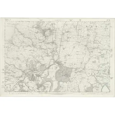1872 Map of Denbighshire XXXV, 1879 Print