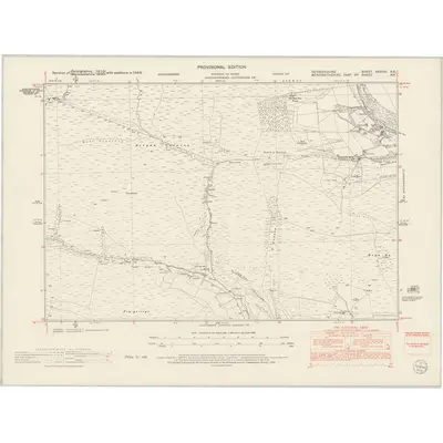 1949 Map of Denbighshire XXXVIII.SE, 1953 Print