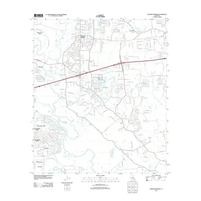 2012 Map of Denham Springs, 2012 Print