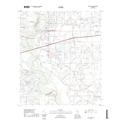 2018 Map of Denham Springs, 2018 Print