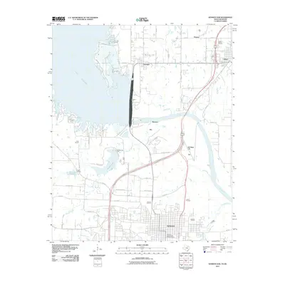 2010 Map of Denison Dam, 2010 Print