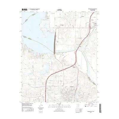 2016 Map of Denison Dam, 2016 Print